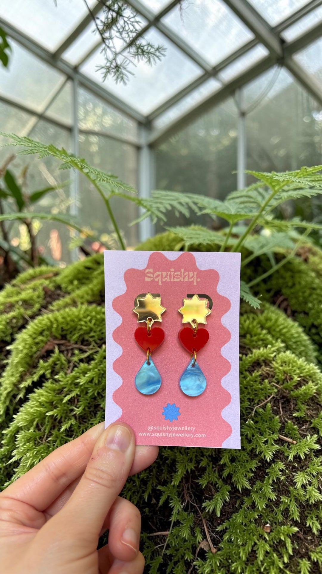 Star, Heart & Raindrop Earrings – Gallery Pop Art Jewellery