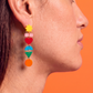 Geometric Shape Drop Earrings – Gallery Pop Colour Block Statement Jewellery