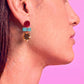 Abstract Star Drop Earrings – Gallery Pop Art Jewellery
