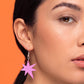 Pink and Blue Kiki & Bouba Statement Earrings | Wearable Art