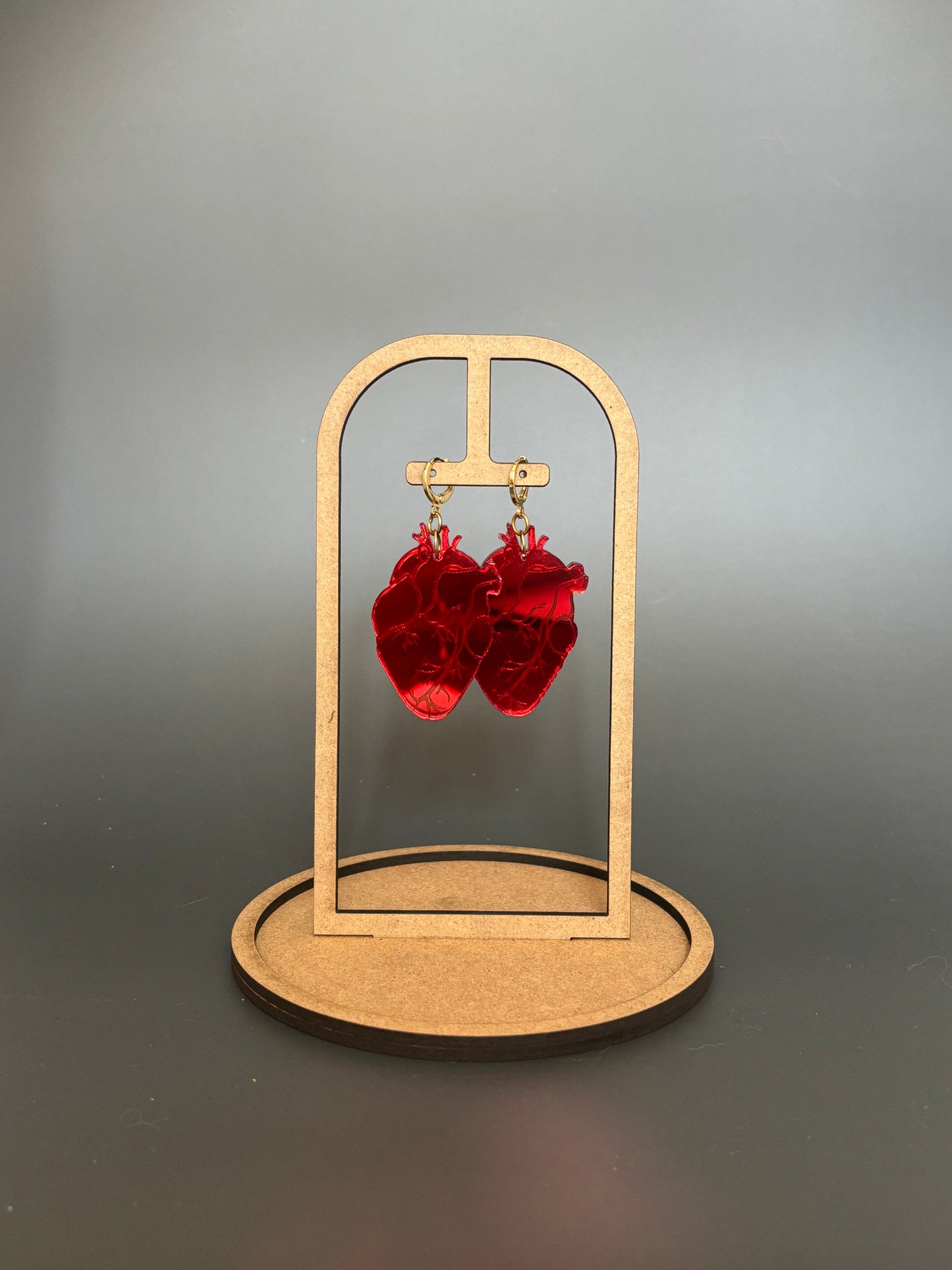 Red Anatomical Heart Earrings – Sheer Acrylic Statement Jewellery | Alt Fashion, Y2K Aesthetic, Whimsygoth (Copy)