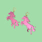 Pink Pony Club Earrings - Chappell Roan Inspired Merch Horse Earrings, Y2K Statement Jewelry, Barbiecore Cowgirl Aesthetic, Western Rodeo