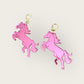 Pink Pony Club Earrings - Chappell Roan Inspired Merch Horse Earrings, Y2K Statement Jewelry, Barbiecore Cowgirl Aesthetic, Western Rodeo