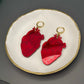 Anatomical Heart Earrings – Red Acrylic Statement Earrings | Science Jewelry, Alt Fashion, Med Student Gift, Anatomical Jewellery, Medical