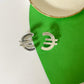 CMAT Euro Stud Earrings Acrylic Mirror Euro Country Sign | Merch Statement Earrings | Alt Country Pop | Brexit Currency Political Earrings