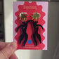 Matisse-Inspired Cut-Out Statement Earrings | Abstract Figure